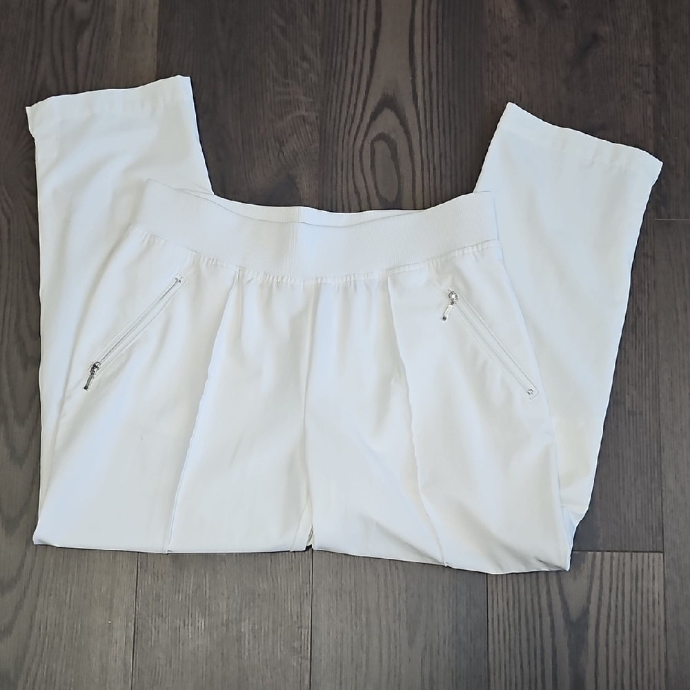 Women's White Track Pants